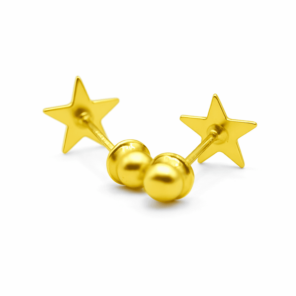 Broquel de oro recto estrella